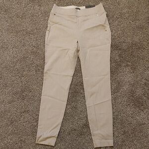 NWT Maurices PULL ON SKINNY ANKLE CASUAL PANTS SLACKS Light Tan Small Regular